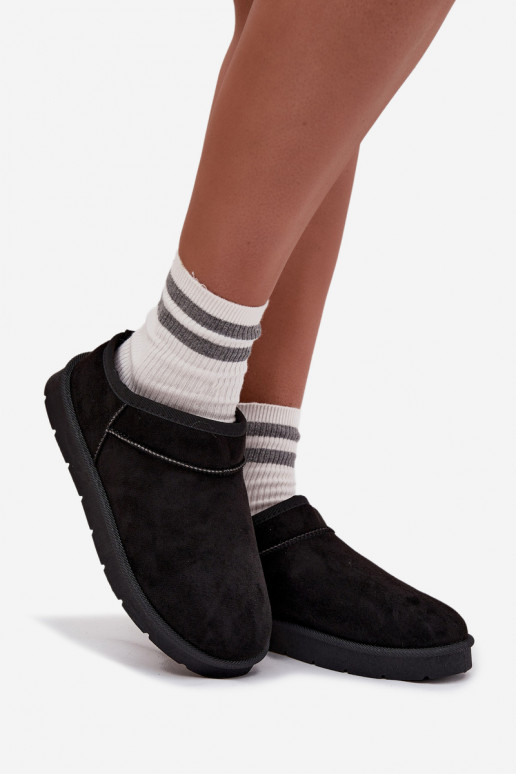 Sněhule  zateplené s kožešinou uvnitř Černé Serenne