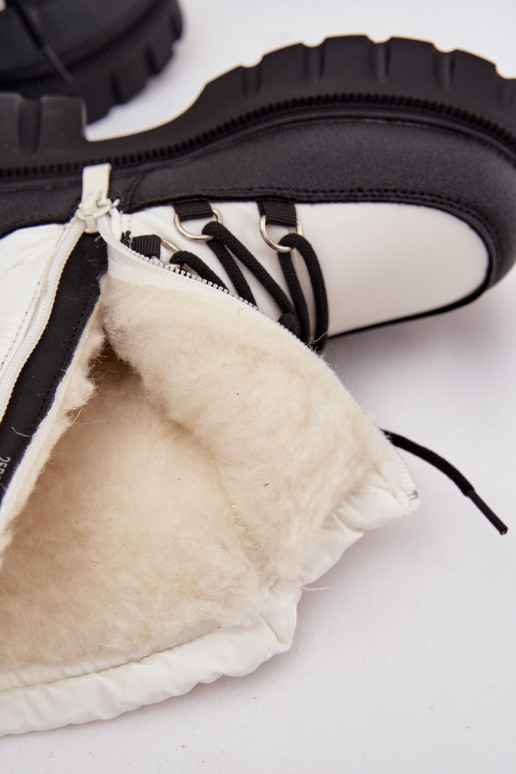 Dětské boty do sněhu bílé Adelisse