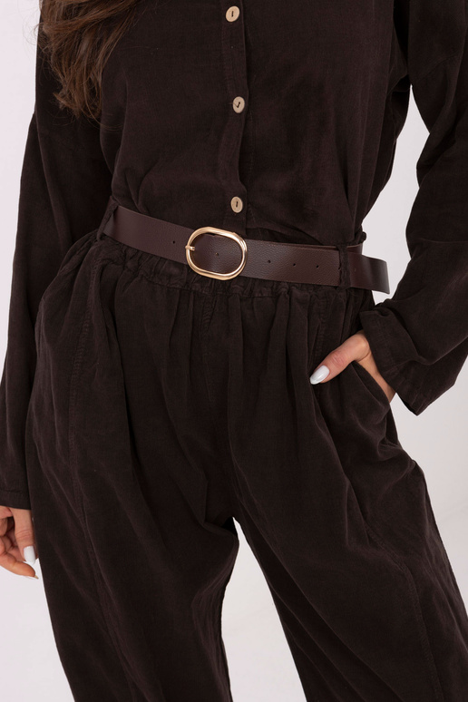 Kalhoty tmavě hnědé