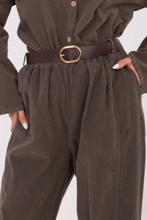 Tmavě khaki kalhoty