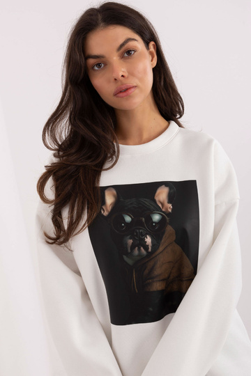 Modrý blejzr barvy ecru