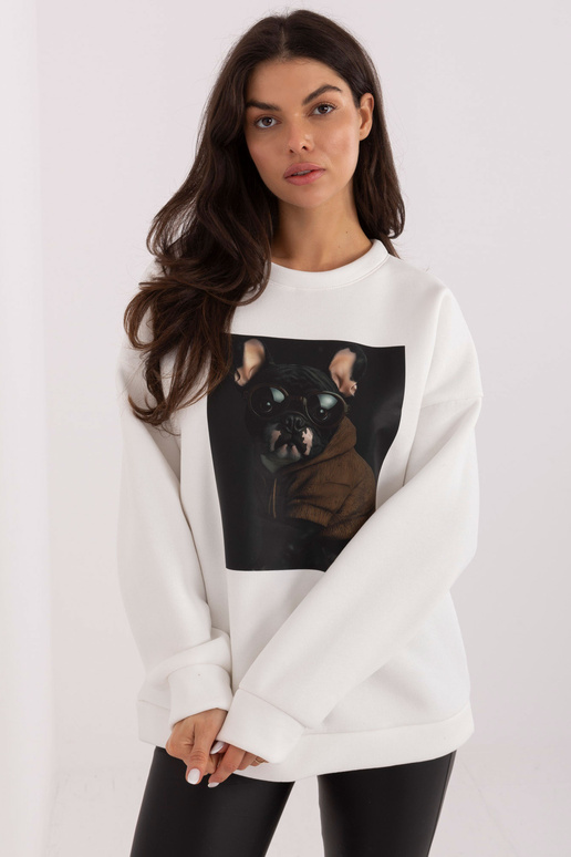 Modrý blejzr barvy ecru