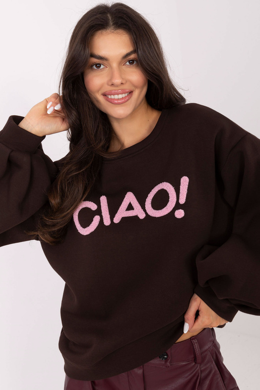 Tmavě hnědá blůza