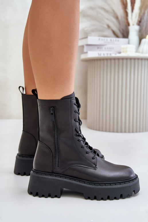  zateplené boty   Big Star OO274A387 Černé