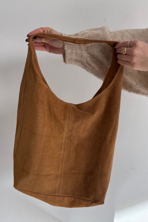 Skórzana Zamszowa Kabelka hnědáRilith