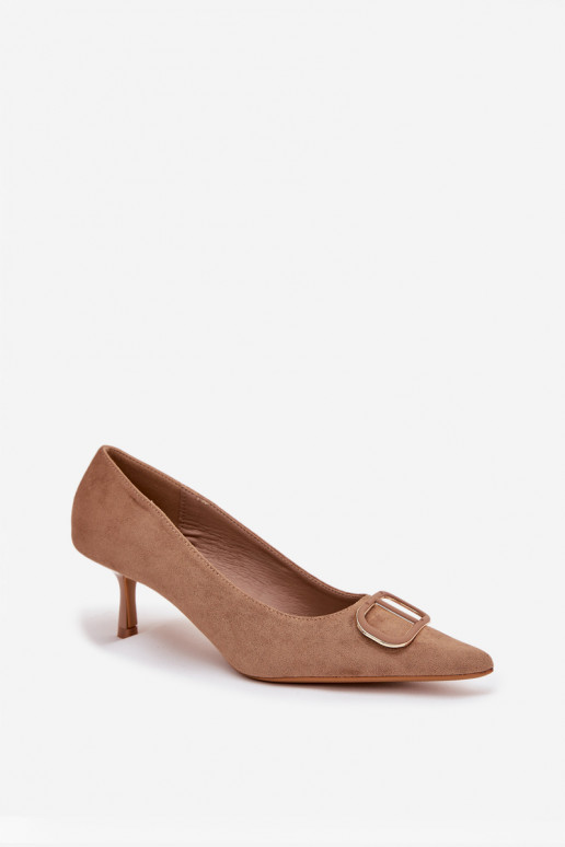 Boty na vysokém podpatku   Detalem béžové Amelora