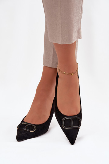 Boty na vysokém podpatku   Detalem Černé Amelora 2