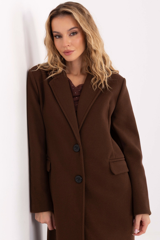 Kabát tmavě hnědý