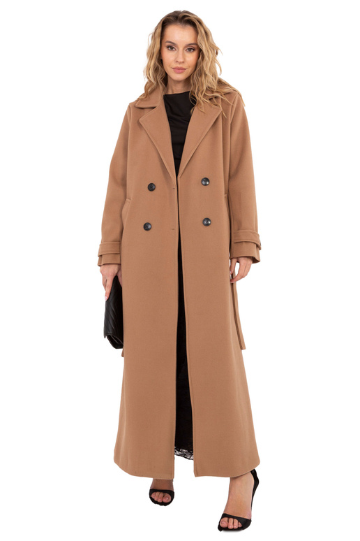 Kabát v barvě velbloudí srsti