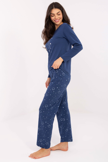 Tmavě modrá pyžama