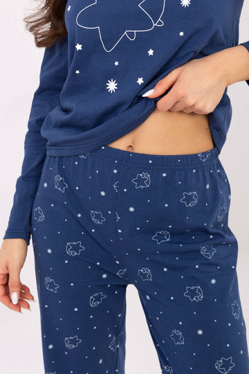 Tmavě modrá pyžama 2