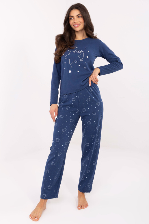 Tmavě modrá pyžama