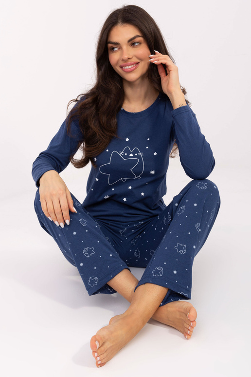 Tmavě modrá pyžama