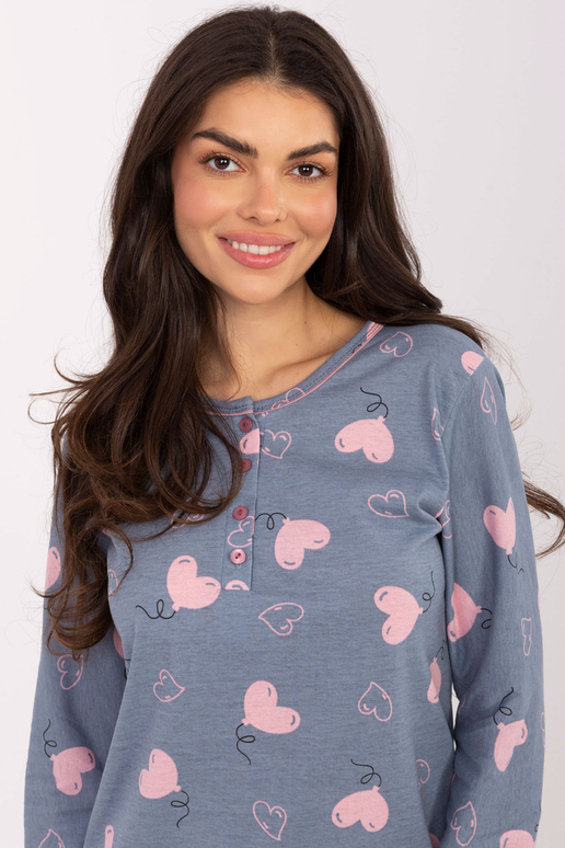 Tmavě modrá noční košile