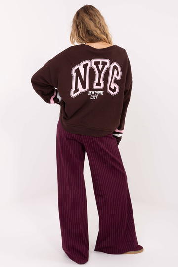 Mikina MJ tmavě hnědá