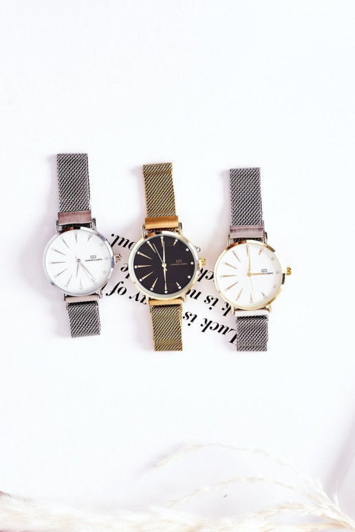 Hodinky  Mesh Giorgio&Dario šedé-zlaté barvy