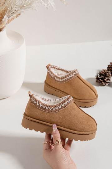 Sněhule Dětské Z Haftem hnědáPrina