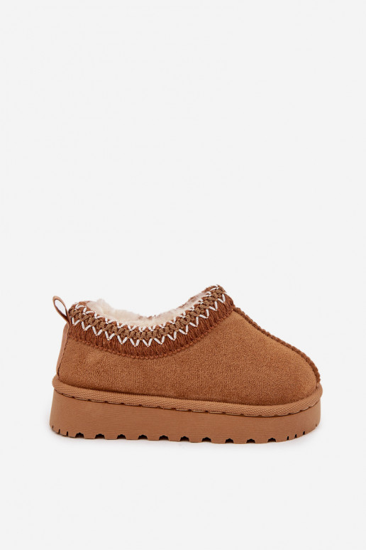 Sněhule Dětské Z Haftem hnědáPrina