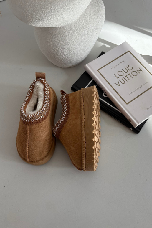 Sněhule Dětské Z Haftem hnědáPrina