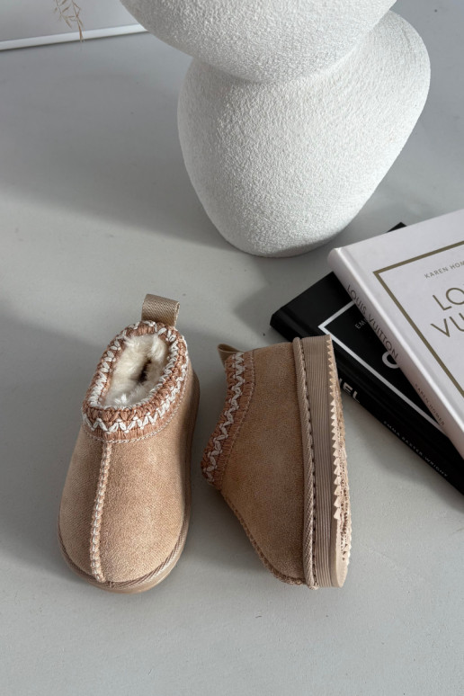 Sněhule Dětské Z Haftem béžové Prina