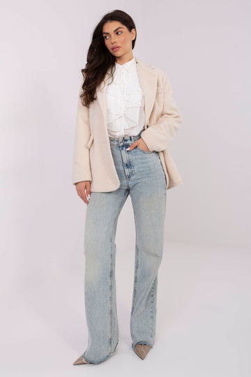 Modrý svetr světle pískové... 2