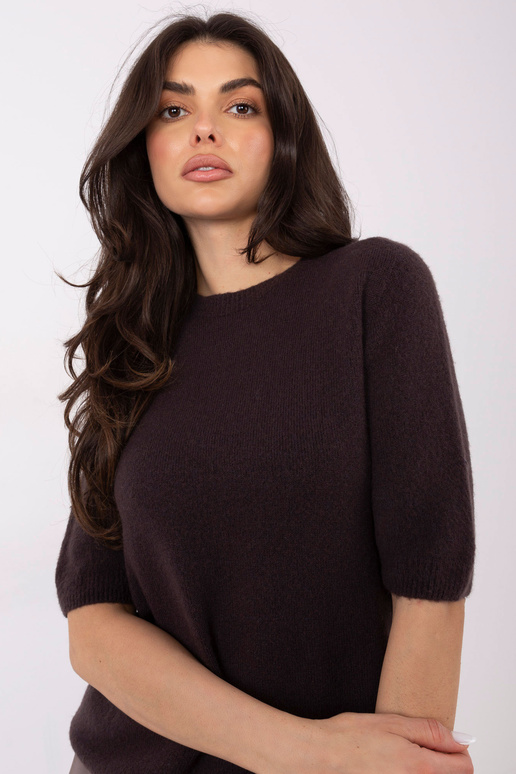 Modrá blůza světle šedá