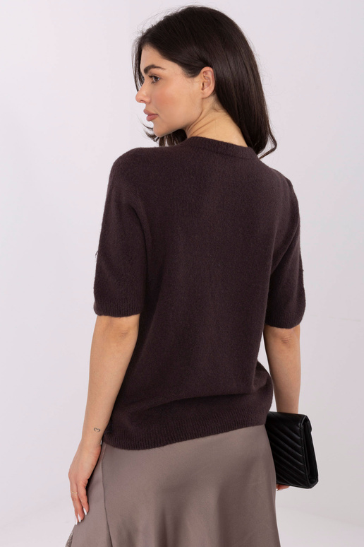 Modrá blůza světle šedá