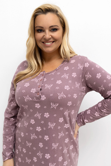 Tmavě růžové noční košile 2