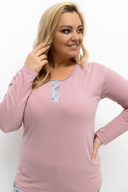 Tmavě růžové pyžamo