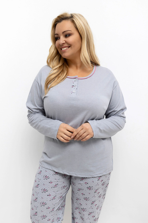 Pyžamo dvě barvy šedé