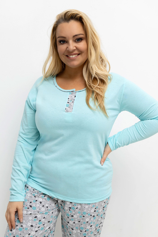 Pyžamo DU KN FP zelené barvy