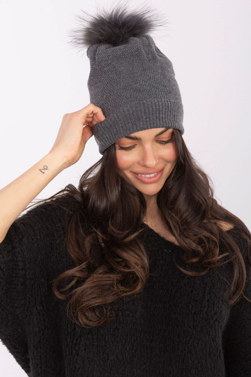 Čepice AT tmavě šedá