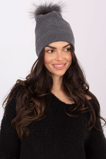 Čepice AT tmavě šedá 2