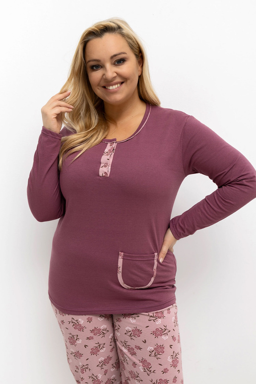 Pyžamo tmavě růžové