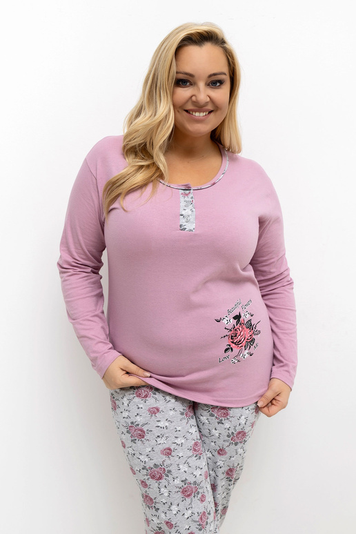 Pyžamo tmavě růžové