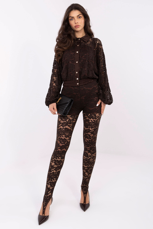 Kalhoty MI SP K87.55 hnědé