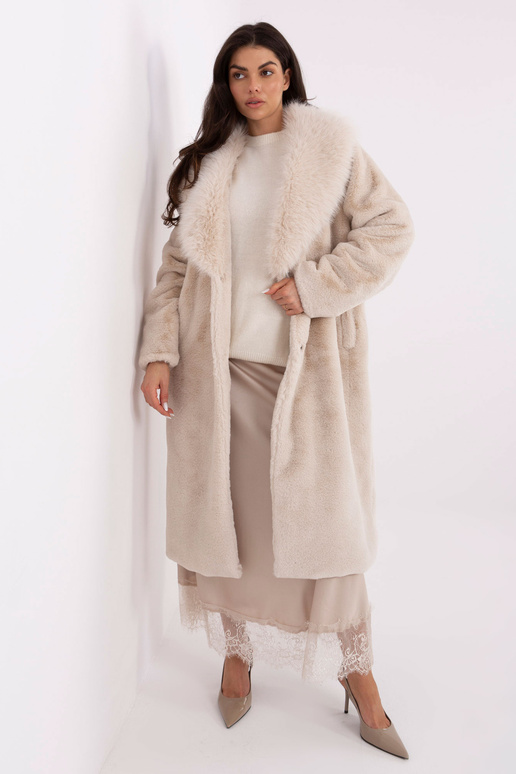 Kabát světle pískové barvy