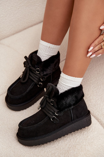 Sněhule  Z Naturalnego Zamszu D.Franklin DFSH375006 Černé