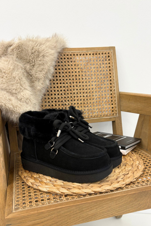 Sněhule  Z Naturalnego Zamszu D.Franklin DFSH375006 Černé