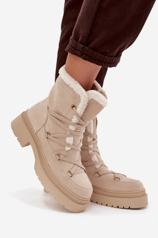 Sněhule  se zateplením béžové Irmara