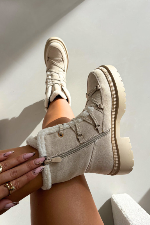 Sněhule  se zateplením béžové Irmara