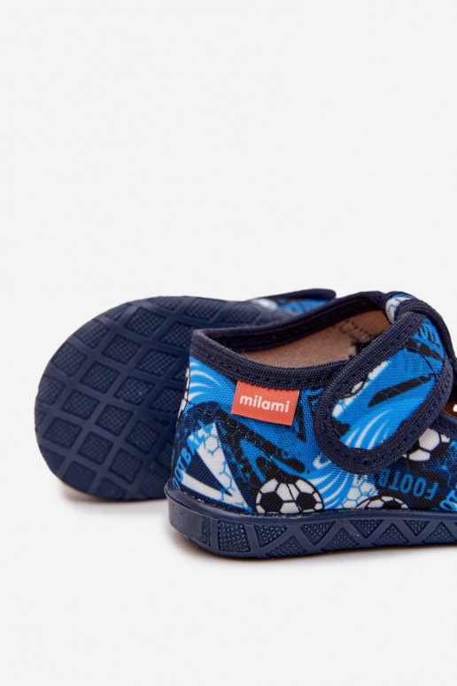 Pantofle Milami Dětské se samolepicími uzávěry  tmavě modrá Jasimrra