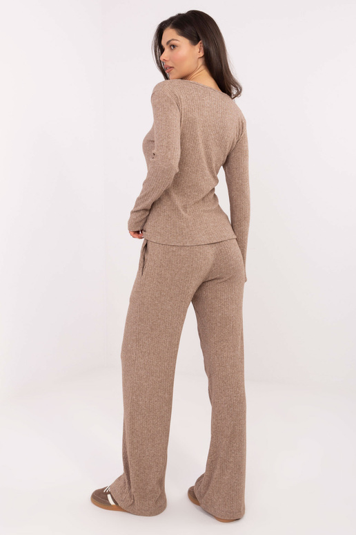 Kalhoty tmavě pískové