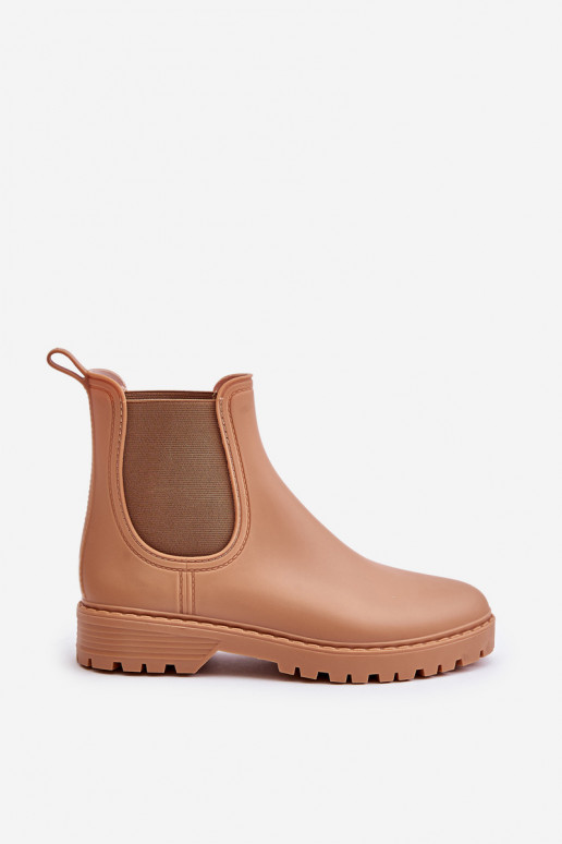 gumové holínky  Z Elastycznymi Wstawkami hnědá Ciariel