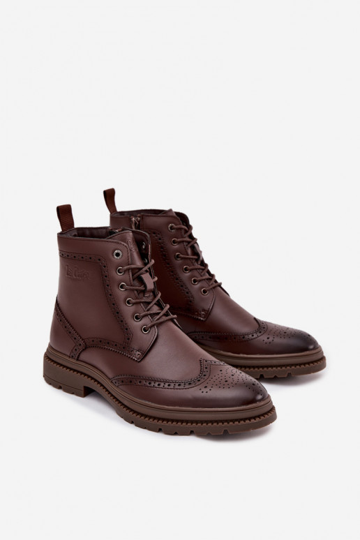 Dřeváky  Lee Cooper LCJ-25-33-3960 hnědá