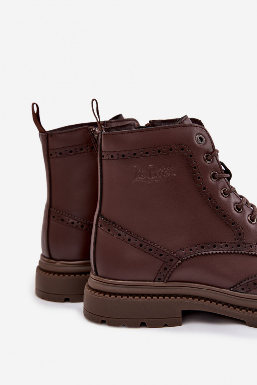 Dřeváky  Lee Cooper LCJ-25-33-3960 hnědá