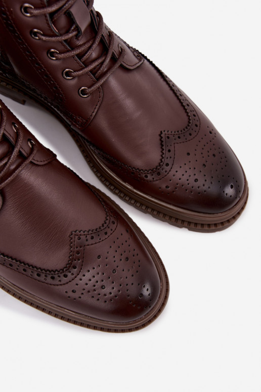 Dřeváky  Lee Cooper LCJ-25-33-3960 hnědá