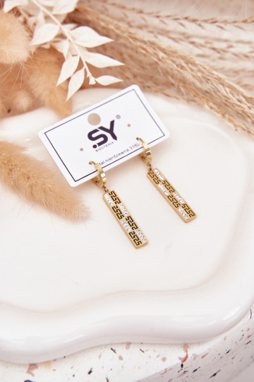 se stylovými detailyi Wiszące s třpytivými očky Stal Pozłacana 2