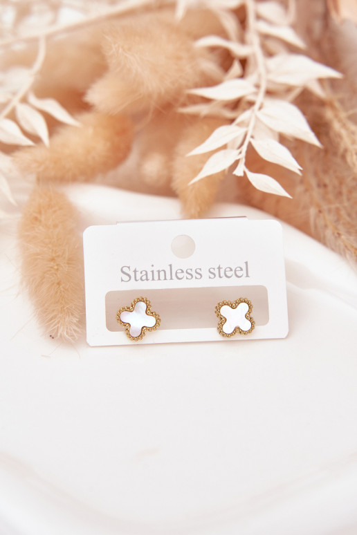 se stylovými detailyi z nerezové oceli Perłowo-zlaté barvy