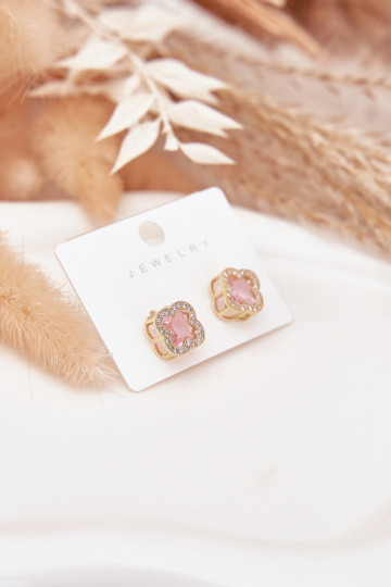 se stylovými detailyi s třpytivými očky zlaté-růžová